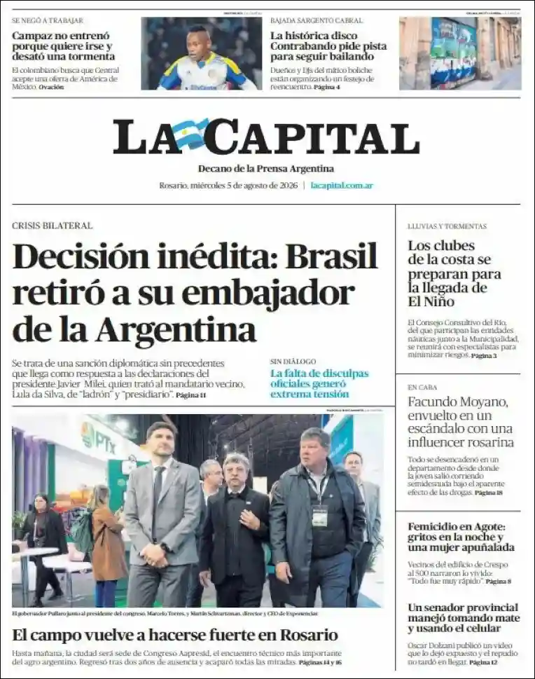 Evolucion Streaming | SABROSA FM 94.1 - Tapa del diario La Capital Rosario