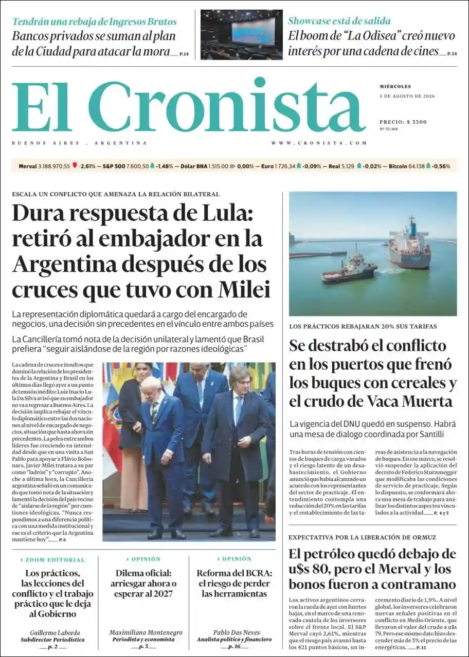 Evolucion Streaming | SABROSA FM 94.1 - Tapa del diario Cronista